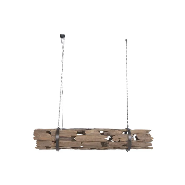 Ceiling Light Home ESPRIT Brown Wood Iron Teak 50 W 180 X 33 X 33 CM