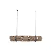 Ceiling Light Home ESPRIT Brown Wood Iron Teak 50 W 180 X 33 X 33 CM