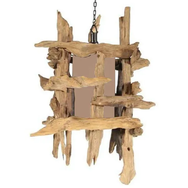 Ceiling Light Home ESPRIT Brown Teak 50 X 50 X 79 CM