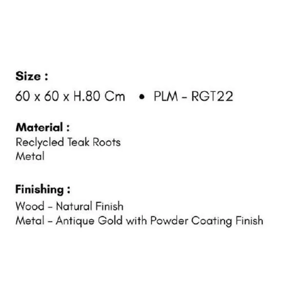 Ceiling Light Home ESPRIT Brown Teak 50 X 50 X 79 CM