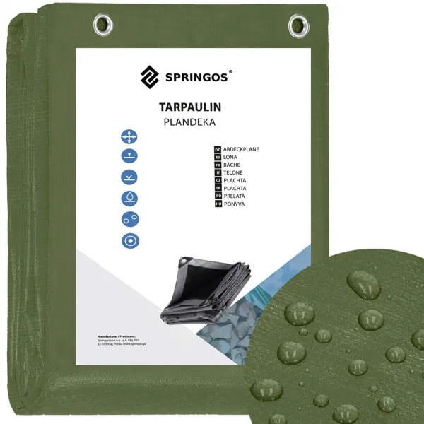 Брезент Springos GA2128 4x8м 120г/м2