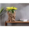 Vase Home ESPRIT Brown Crystal Teak Natural 40 x 40 x 50 cm