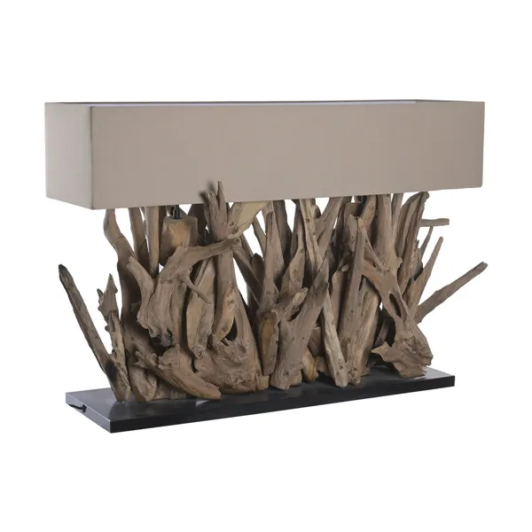 Desk lamp Home ESPRIT Brown Black 50 W 220 V