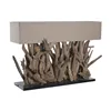 Desk lamp Home ESPRIT Brown Black 50 W 220 V