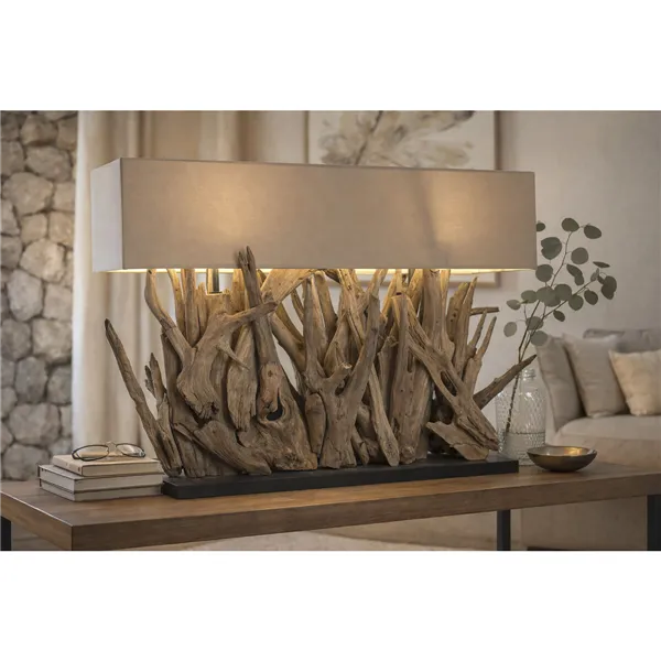 Desk lamp Home ESPRIT Brown Black 50 W 220 V