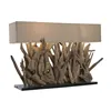 Desk lamp Home ESPRIT Brown Black 50 W 220 V