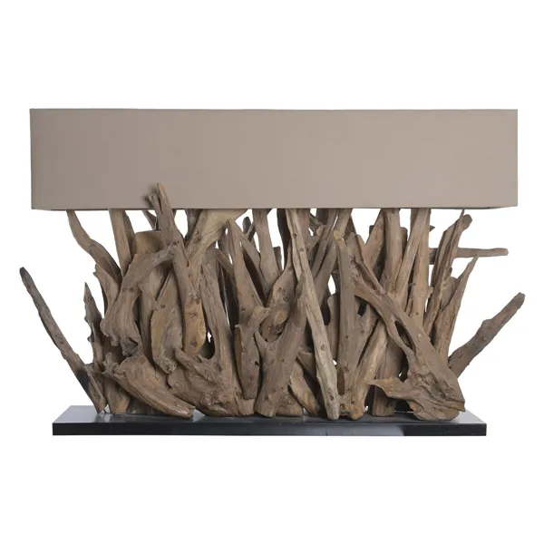 Desk lamp Home ESPRIT Brown Black 50 W 220 V