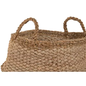 Basket set Home ESPRIT Natural Jute Seagrass (2 Pieces)