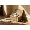 Laundry basket Home ESPRIT White Natural Wood Water hyacinth Tropical 60 X 38 X 30 CM (2 Units)