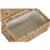 Laundry basket Home ESPRIT White Natural Wood Water hyacinth Tropical 60 X 38 X 30 CM (2 Units)