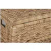 Laundry basket Home ESPRIT White Natural Wood Water hyacinth Tropical 60 X 38 X 30 CM (2 Units)