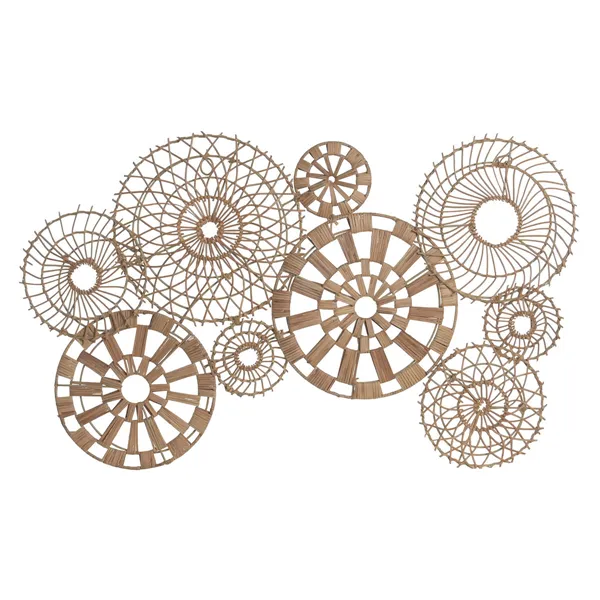 Wall Decoration Home ESPRIT Natural Metal Bali 92 X 3 X 56 CM