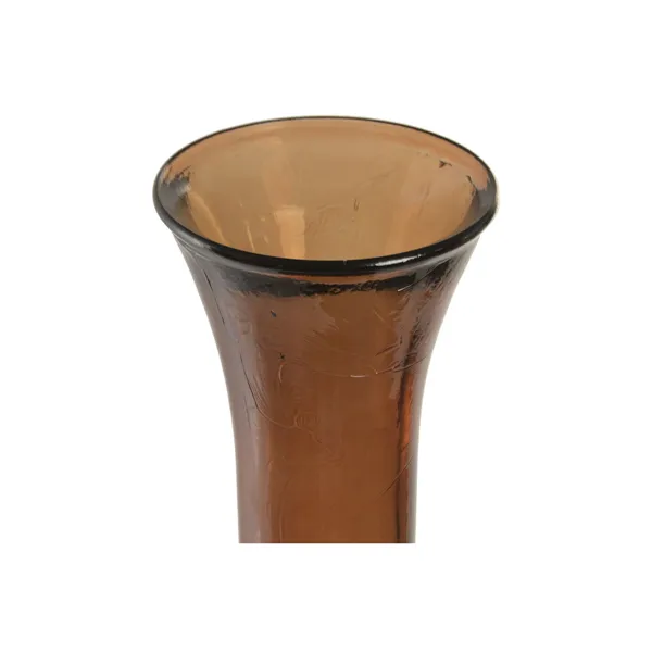 Vase Home ESPRIT Amber Recycled glass Traditional style Alpino 29 x 29 x 100 cm