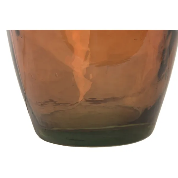 Vase Home ESPRIT Amber Recycled glass Traditional style Alpino 29 x 29 x 100 cm