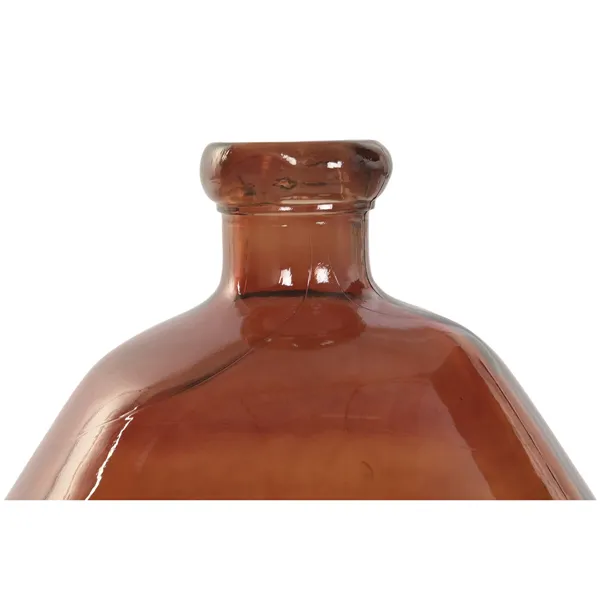 Vase Home ESPRIT Amber Bicoloured Recycled glass Colonial 44 x 44 x 47,5 cm