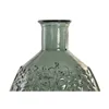 Vase Home ESPRIT Green Recycled glass Tropical Leaf of a plant 29 x 29 x 59 cm