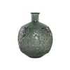 Vase Home ESPRIT Green Recycled glass Tropical Leaf of a plant 32 x 32 x 43 cm