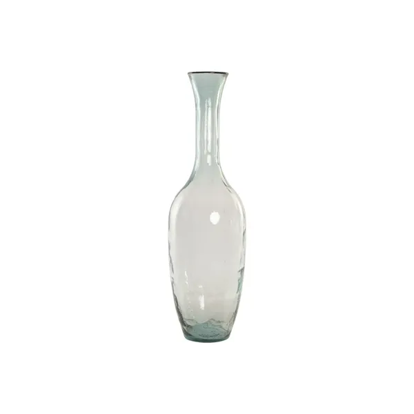 Vase Home ESPRIT Transparent Recycled glass Traditional style Urban 30 x 30 x 100 cm
