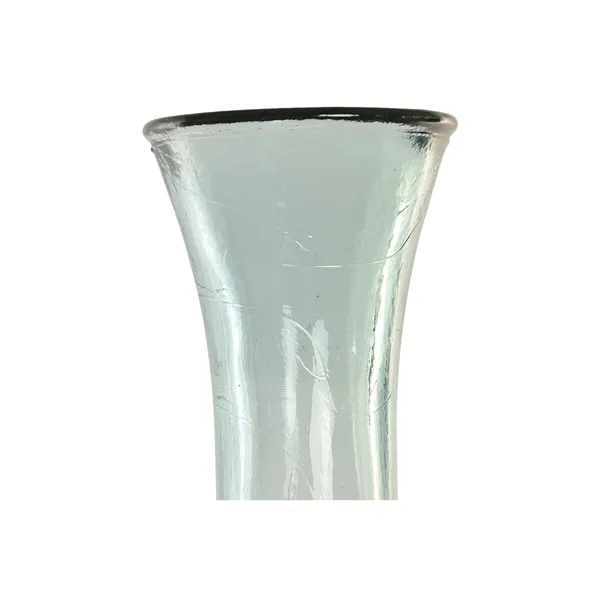 Vase Home ESPRIT Transparent Recycled glass Traditional style Urban 30 x 30 x 100 cm