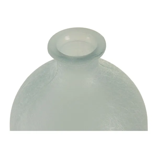 Vase Home ESPRIT Sky blue Recycled glass Mediterranean 19 x 19 x 45 cm