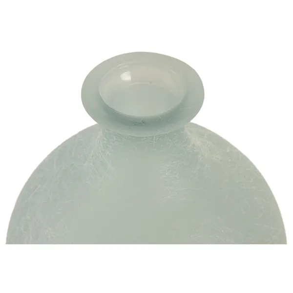 Vase Home ESPRIT Sky blue Recycled glass Mediterranean 16 x 16 x 38 cm