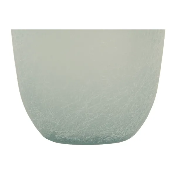 Vase Home ESPRIT Sky blue Recycled glass Mediterranean 16 x 16 x 38 cm