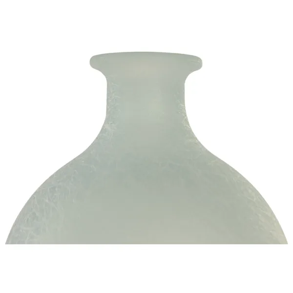 Vase Home ESPRIT Sky blue Recycled glass Mediterranean 16 x 16 x 38 cm