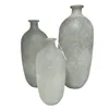 Vase Home ESPRIT Sky blue Recycled glass Mediterranean 16 x 16 x 38 cm