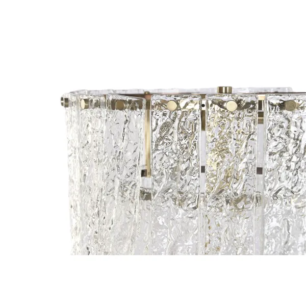 Floor Lamp Home ESPRIT Transparent Golden 25 W 220 V 38 x 38 x 160 cm