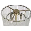 Floor Lamp Home ESPRIT Transparent Golden 25 W 220 V 38 x 38 x 160 cm