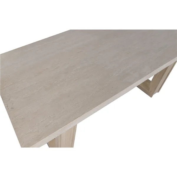 Dining Table Home ESPRIT Marble Elm wood 220 x 100 x 76 cm