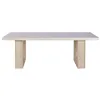 Dining Table Home ESPRIT Marble Elm wood 220 x 100 x 76 cm