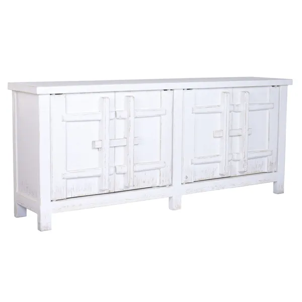 Sideboard Home ESPRIT White Elm wood 230 x 48 x 96 cm