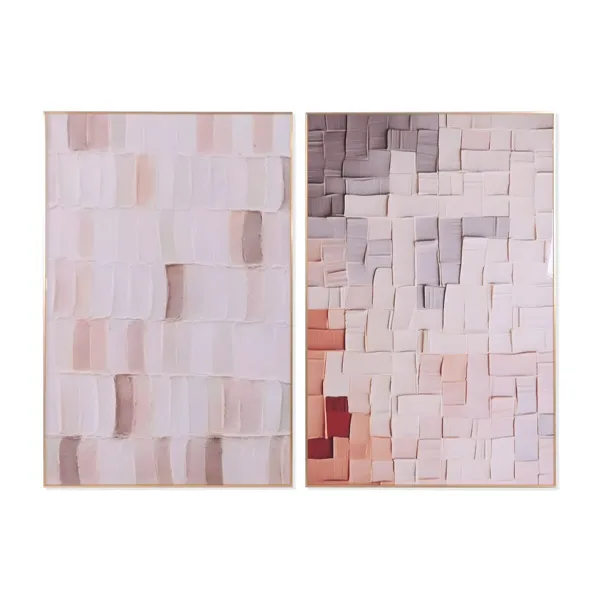 Painting Home ESPRIT Aluminium MDF Wood 80 x 3,5 x 120 cm (2 Units)
