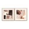 Painting Home ESPRIT Aluminium MDF Wood 60 x 3,5 x 60 cm (2 Units)