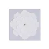 Canvas Home ESPRIT White Flower Shabby Chic 120 X 7 X 120 CM