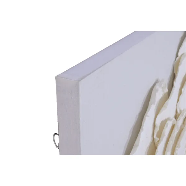 Canvas Home ESPRIT White Flower Shabby Chic 120 X 7 X 120 CM
