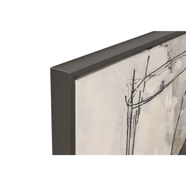 Canvas Home ESPRIT Black Grey Modern 103 x 4 x 143 cm (2 Units)