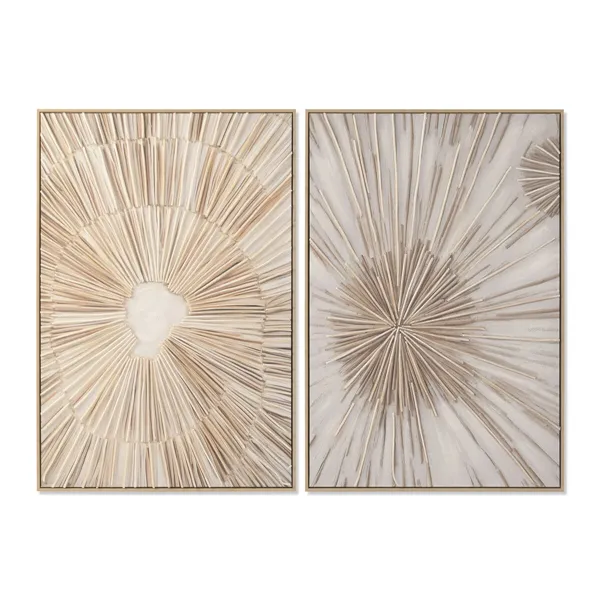 Canvas Home ESPRIT White Natural Scandinavian (2 Units)