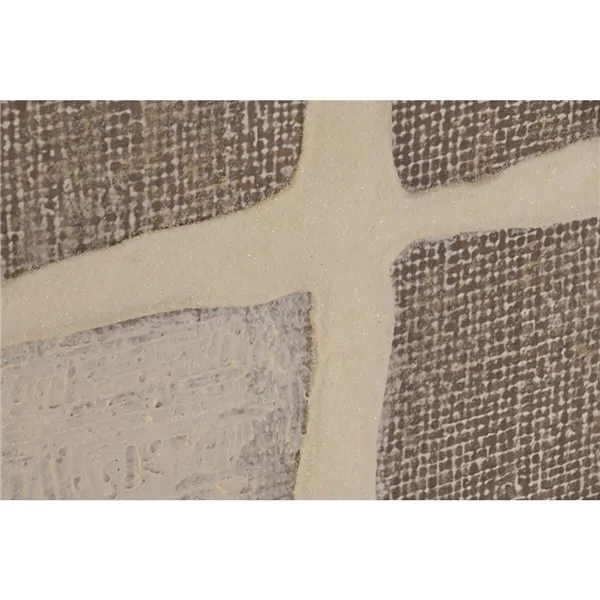 Canvas Home ESPRIT White Beige Scandinavian 82,5 x 4,5 x 122,5 cm (2 Units)