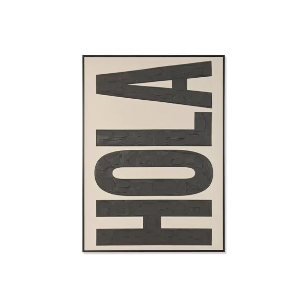 Canvas Home ESPRIT White Black Modern 102,5 X 4,5 X 143 CM