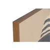 Canvas Home ESPRIT Brown Black Lady With relief Urban 100 x 4 x 140 cm (2 Units)