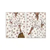 Canvas Home ESPRIT White Brown Lady Urban 90 X 4 X 119,5 CM (2 Units)