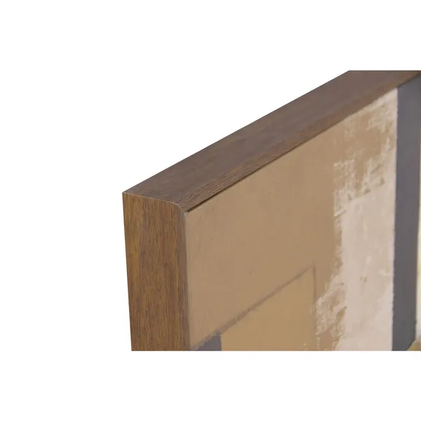 Canvas Home ESPRIT Brown Beige Modern With relief Urban 90 x 4 x 120 cm (2 Units)
