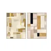 Canvas Home ESPRIT Yellow Beige With relief Urban 90 x 4 x 120 cm (2 Units)