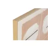 Canvas Home ESPRIT White Black Beige Modern With relief Urban 90 x 4 x 120 cm (2 Units)