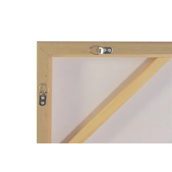 Canvas Home ESPRIT White Black Beige Modern With relief Urban 90 x 4 x 120 cm (2 Units)