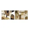 Canvas Home ESPRIT Brown Beige Abstract With relief Urban 140 x 4 x 100 cm (2 Units)