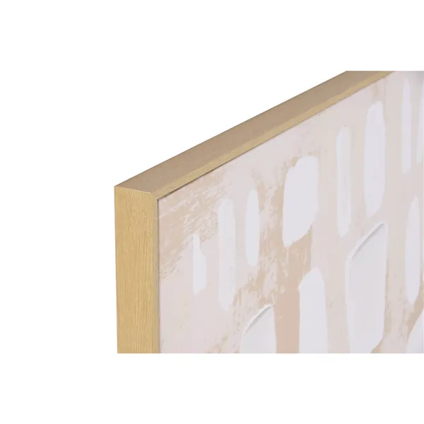 Canvas Home ESPRIT White Beige Abstract Urban 90 x 4 x 120 cm (2 Units)