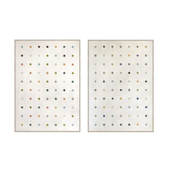 Canvas Home ESPRIT White Mouse Modern 100 x 4 x 140 cm (2 Units)